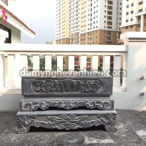Chậu cảnh đá xanh đen 6