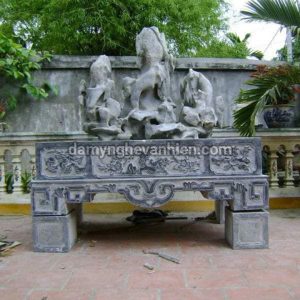 Chậu cảnh đá xanh đen 11