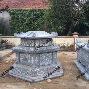 Lầu bát giác và tháp đá xanh đen 8