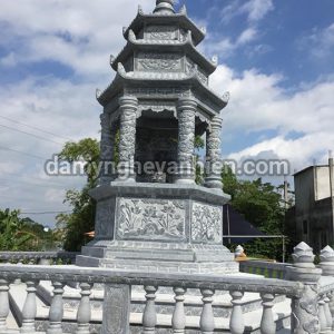 Lầu bát giác và tháp đá xanh đen 9